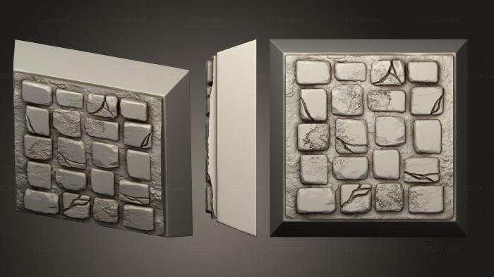 Cobblestone 20mm square base magnet