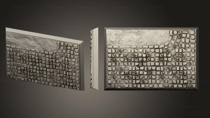 Cobblestone 50x75mm square base magnet