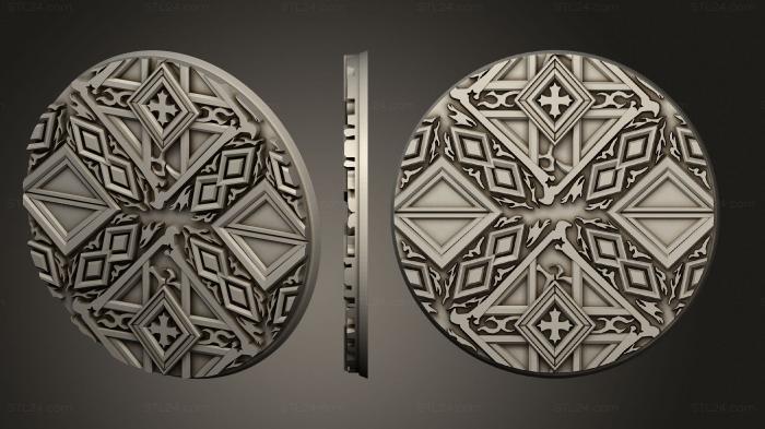 Bases (Cosmic Horror circle 75mm, BASES_2111) 3D models for cnc