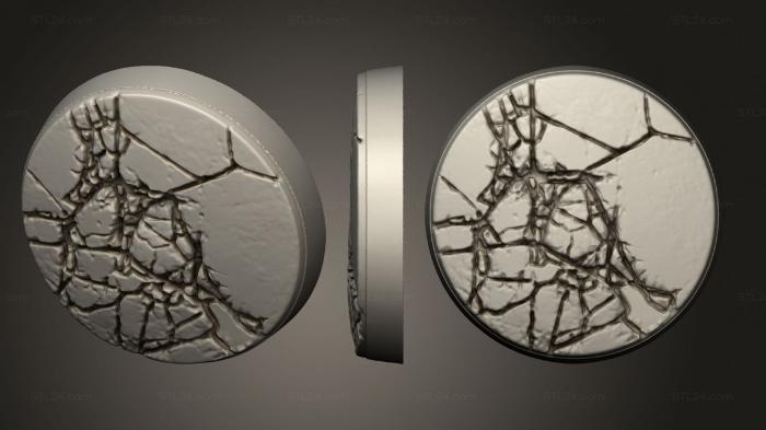 Bases (Cracked earth 8, BASES_2145) 3D models for cnc