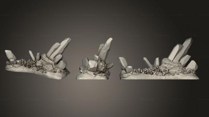 Bases (Crystal Formation 1, BASES_2195) 3D models for cnc