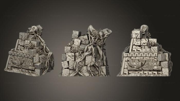 Базы (Руины Империи Куэтцпаль, Руины Джунглей1, BASES_2201) 3D модель для ЧПУ станка