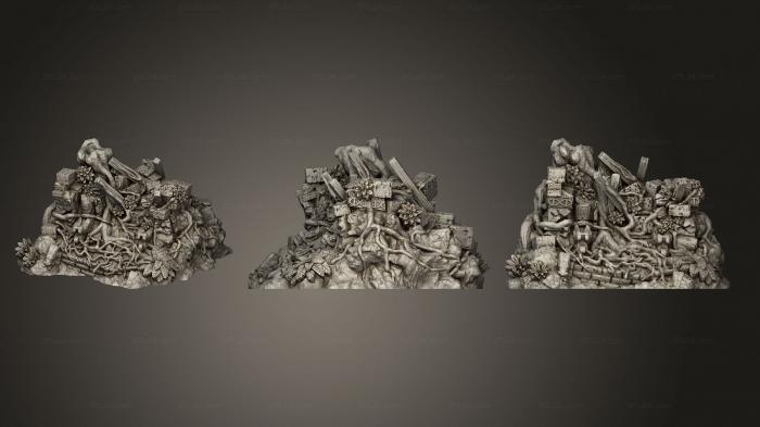 Базы (Руины Империи Куэтцпаль, Руины Джунглей2, BASES_2202) 3D модель для ЧПУ станка