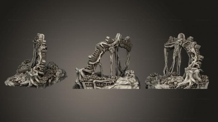 Базы (Руины Империи Куэтцпаль, Руины Джунглей4, BASES_2204) 3D модель для ЧПУ станка