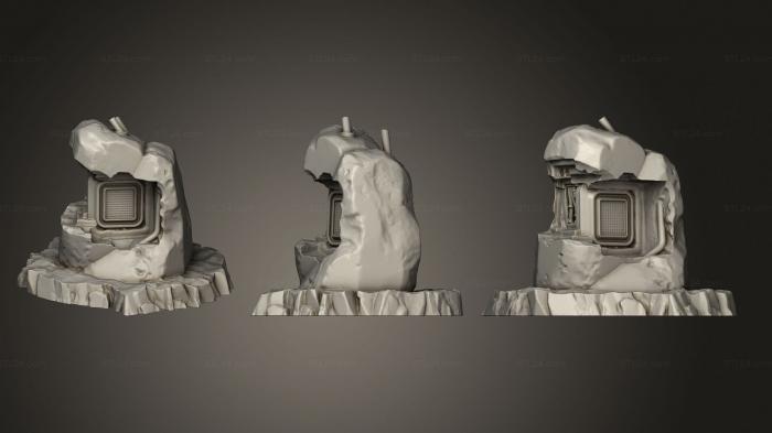 Bases (Cyber Stones Part 1 003, BASES_2253) 3D models for cnc