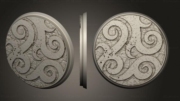 Bases (Dark Elves Round 60 01, BASES_2441) 3D models for cnc