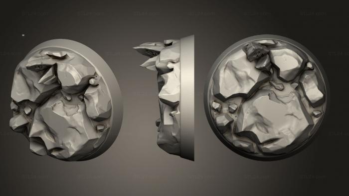 Bases (Depths of Hell Circle 25mm A, BASES_2540) 3D models for cnc