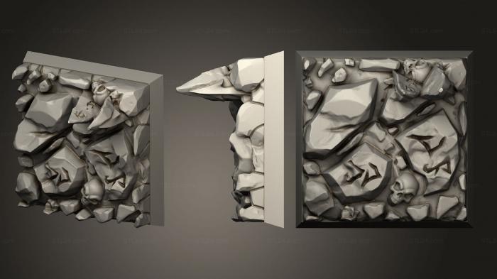 Bases (Depths of Hell Square 25mm B, BASES_2564) 3D models for cnc