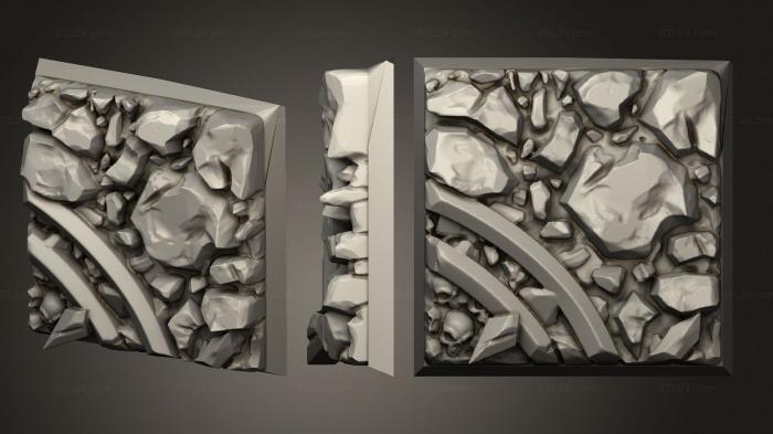 Bases (Depths of Hell Square 35mm A, BASES_2565) 3D models for cnc
