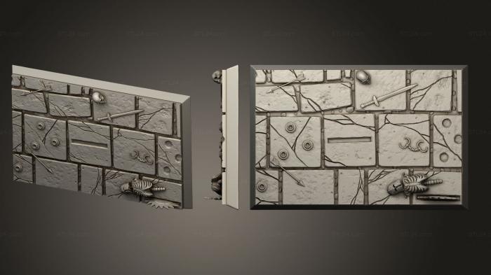 Bases (Dungeon 50x75mm square base magnet, BASES_2758) 3D models for cnc