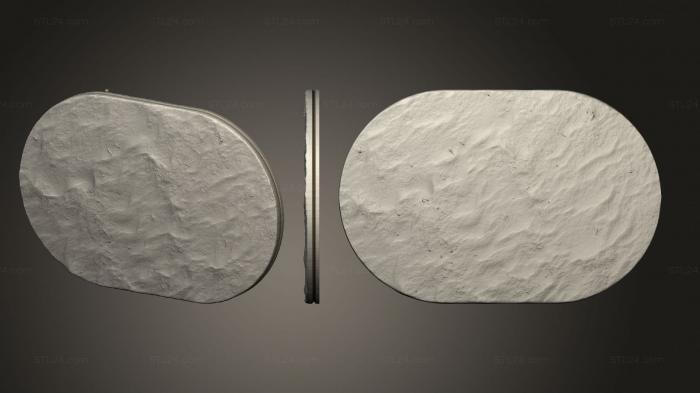 Базы (Империя Палящих песков Овальный Сухой песок 2x3, BASES_2856) 3D модель для ЧПУ станка