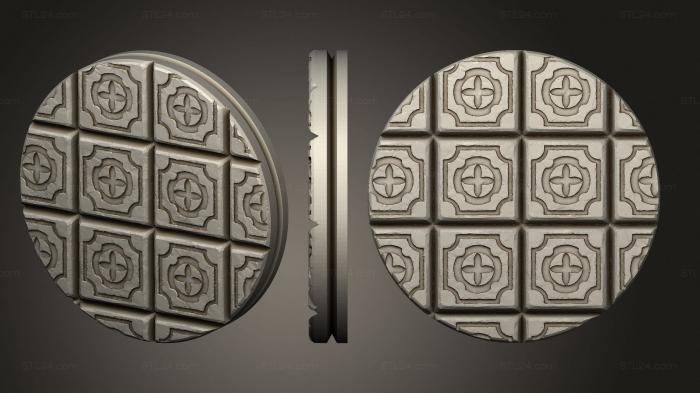 Bases (Empire of Scorching Sands Round Palace Tile 1, BASES_2865) 3D models for cnc