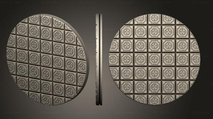 Bases (Empire of Scorching Sands Round Palace Tile 2, BASES_2866) 3D models for cnc