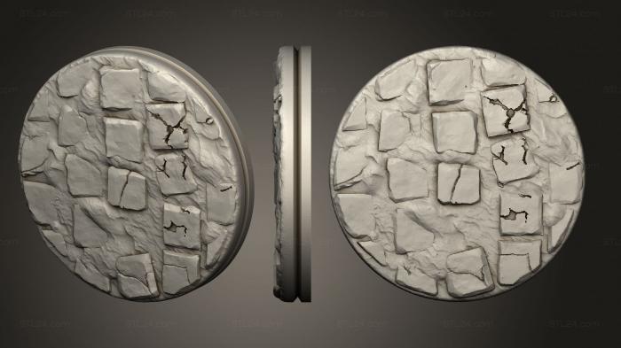 Bases (Empire of Scorching Sands Round Worn Cobblestone 1, BASES_2872) 3D models for cnc