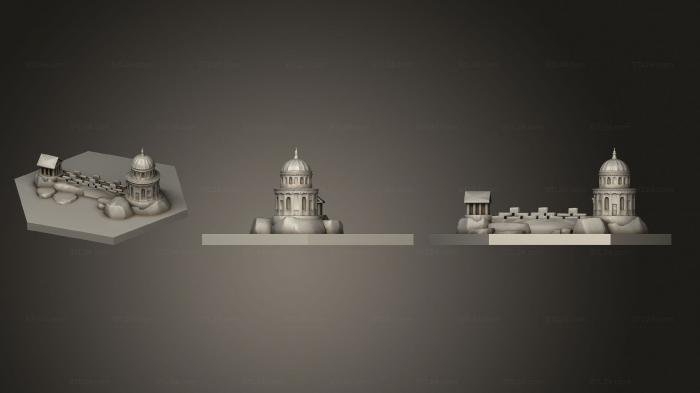 Базы (Набор плиток empires buildings Monistry Tile1a, BASES_2875) 3D модель для ЧПУ станка