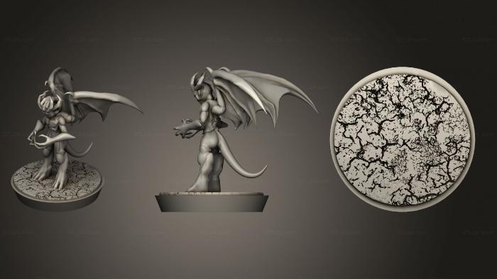 Bases (Excess God Snake Winged Demons, BASES_2937) 3D models for cnc