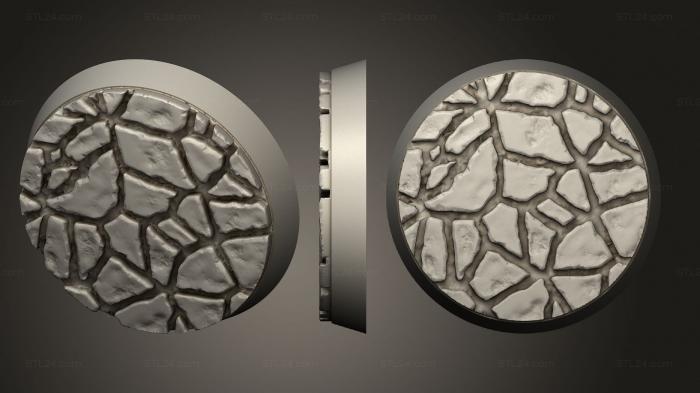 Базы (Магнит с круглым основанием из каменной плиты 32 мм V1, BASES_2967) 3D модель для ЧПУ станка