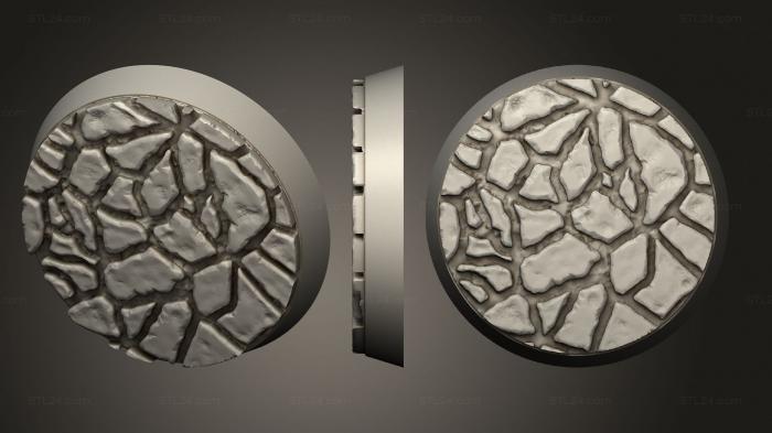 Базы (Магнит с круглым основанием из каменной плиты 32 мм V3, BASES_2969) 3D модель для ЧПУ станка