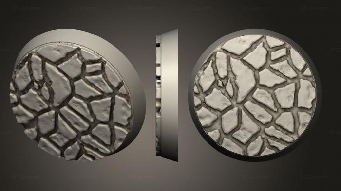 Базы (Магнит с круглым основанием из каменной плиты 32 мм V4, BASES_2970) 3D модель для ЧПУ станка