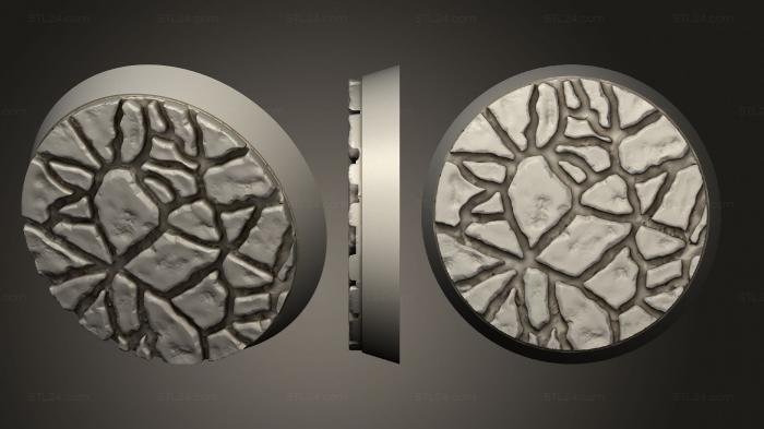 Базы (Магнит с круглым основанием из каменной плиты 32 мм V5, BASES_2971) 3D модель для ЧПУ станка