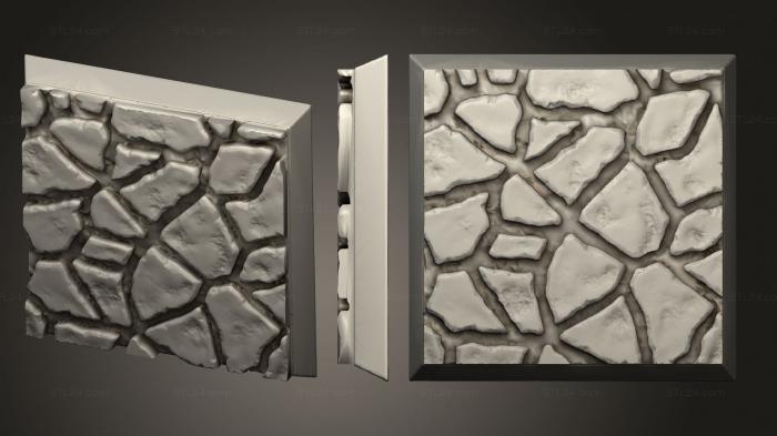 Базы (Магнит с квадратным основанием из каменной плиты диаметром 40 мм, BASES_2974) 3D модель для ЧПУ станка