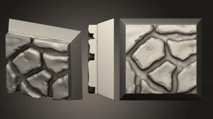 Базы (Магнит с квадратным основанием из каменной плиты 20 мм, BASES_2981) 3D модель для ЧПУ станка