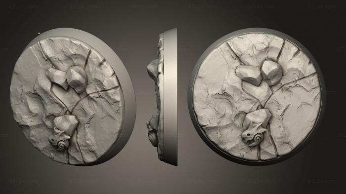 Базы (Ледяное Сердце Человек-ящер База Людей-ящеров, BASES_3082) 3D модель для ЧПУ станка