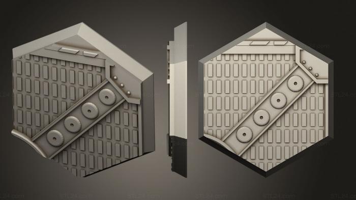 Базы (Шестиугольное основание 125p indr 16, BASES_3255) 3D модель для ЧПУ станка