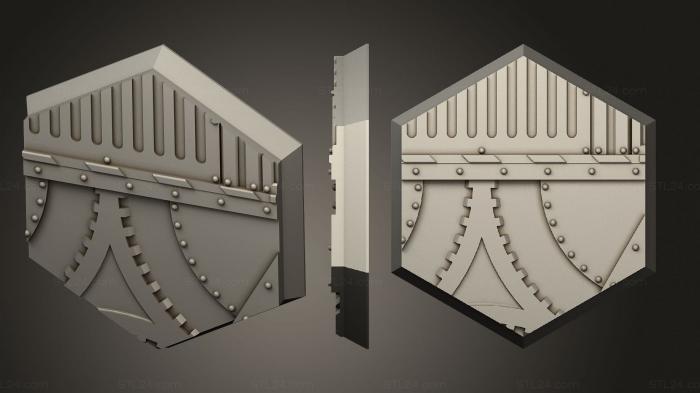 Базы (Шестиугольное основание 125p indr 28, BASES_3267) 3D модель для ЧПУ станка