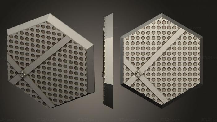 Bases (hexagonal 125p base indr 55, BASES_3293) 3D models for cnc