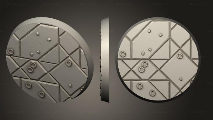 Bases (Hoardstone Lair Base Set 40mm A, BASES_3382) 3D models for cnc