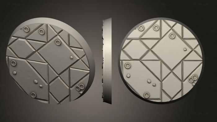 Bases (Hoardstone Lair Base Set 40mm D, BASES_3388) 3D models for cnc