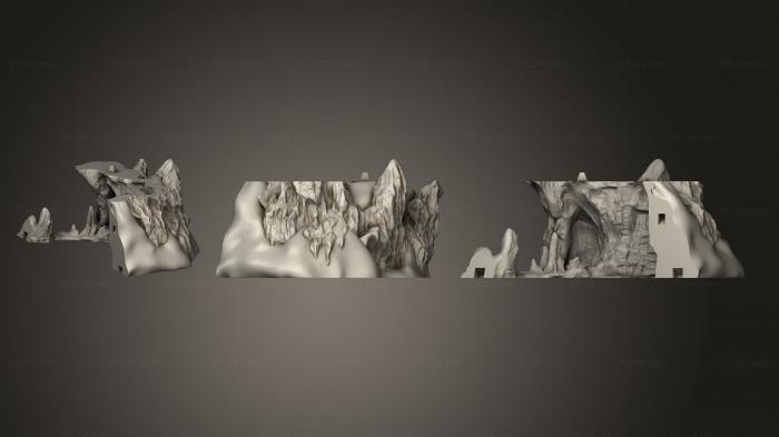 Bases (Ice Cave Bottom Split A, BASES_3448) 3D models for cnc