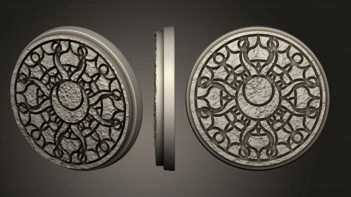 Bases (Mandala Tile Base40, BASES_3662) 3D models for cnc