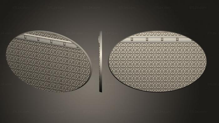 Bases (Miniatures bases 100mm 002, BASES_3697) 3D models for cnc