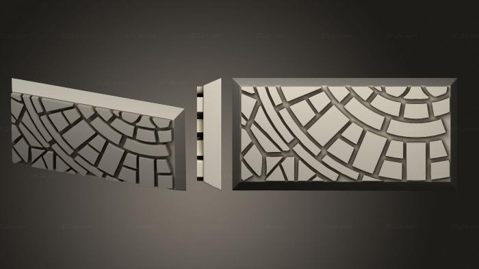 Базы (Мозаичный магнит с квадратным основанием 25x50 мм, BASES_3736) 3D модель для ЧПУ станка