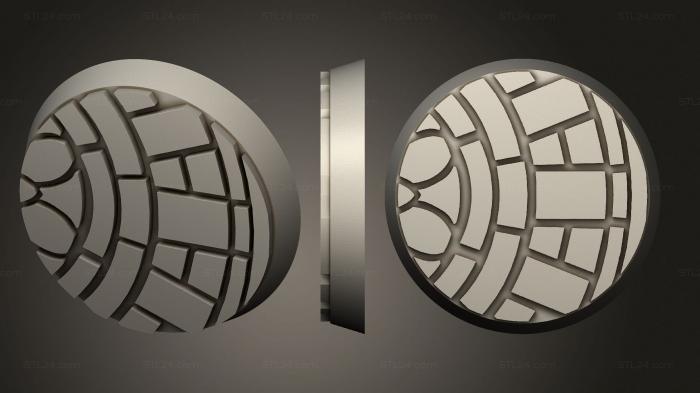 Mosaic 32mm round base magnet V3