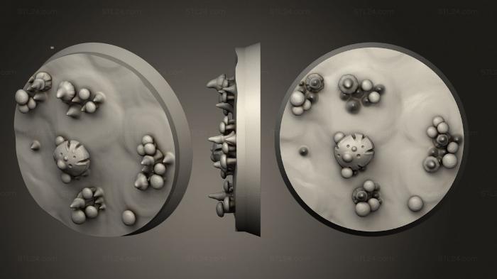 Базы (Формовочный камень Fungaren 30 мм A 017, BASES_3771) 3D модель для ЧПУ станка