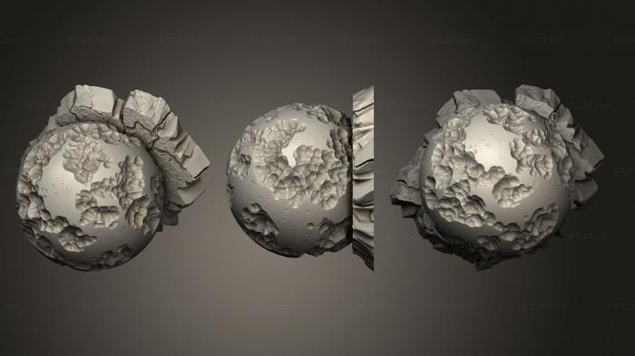 Bases (Necrotic Focus Crystals 2, BASES_3860) 3D models for cnc