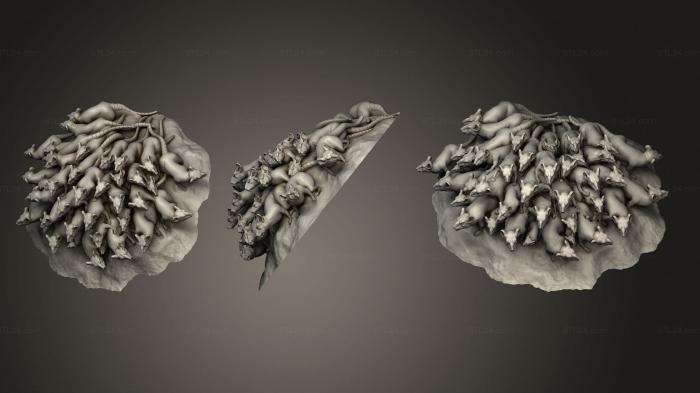 Bases (Ratmen Rat Swarms PS, BASES_4129) 3D models for cnc