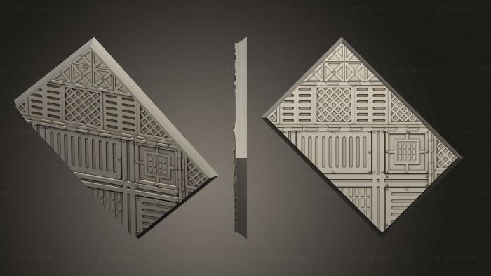 Базы (Прямоугольник 60x40 мм с основанием indr 11, BASES_4160) 3D модель для ЧПУ станка