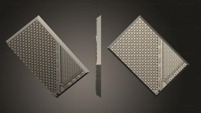 Базы (Прямоугольник 60x40 мм с основанием indr 12, BASES_4161) 3D модель для ЧПУ станка