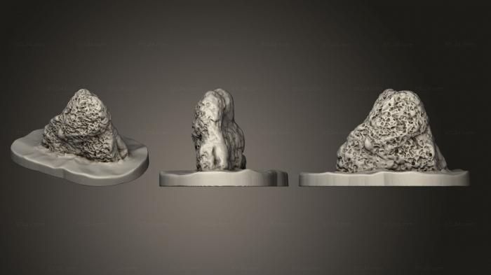Базы (Рифовые Камни 1 001, BASES_4202) 3D модель для ЧПУ станка