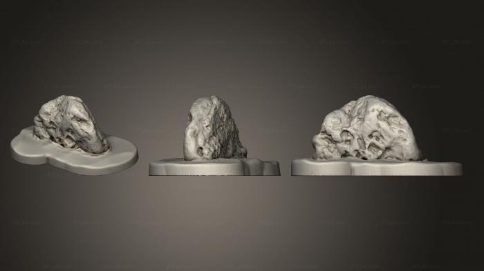 Базы (Рифовые Камни 1 002, BASES_4203) 3D модель для ЧПУ станка