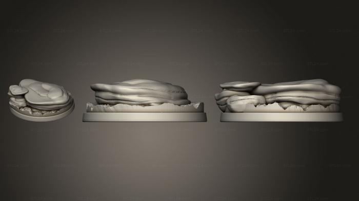 Базы (Основание Каменного Алькова 40, BASES_4300) 3D модель для ЧПУ станка