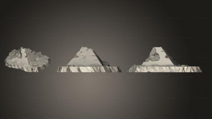 Bases (Rock Egyptian Ruins Part 1 002, BASES_4313) 3D models for cnc