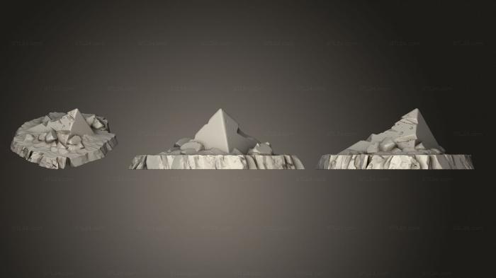 Базы (Скальные Египетские Руины Часть 1 003, BASES_4314) 3D модель для ЧПУ станка