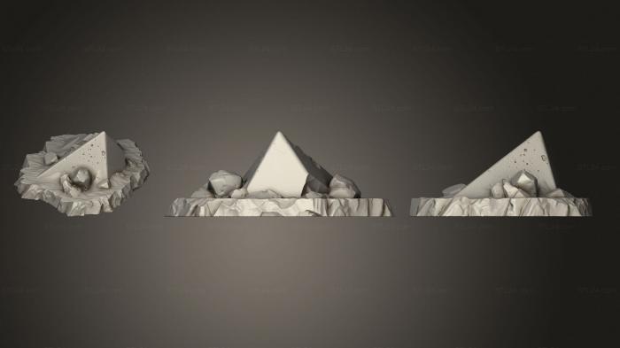 Bases (Rock Egyptian Ruins Part 1 004, BASES_4315) 3D models for cnc