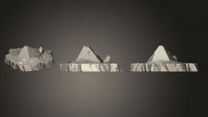 Bases (Rock Egyptian Ruins Part 1 005, BASES_4316) 3D models for cnc