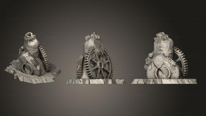 Bases (Rock Steampunk Stones Part 1 001, BASES_4326) 3D models for cnc